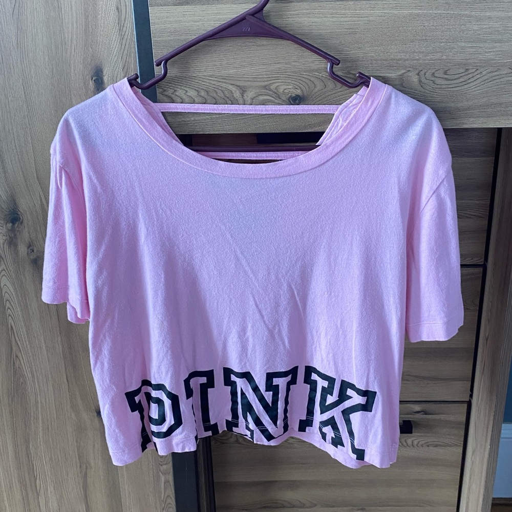 Pink crop shirt